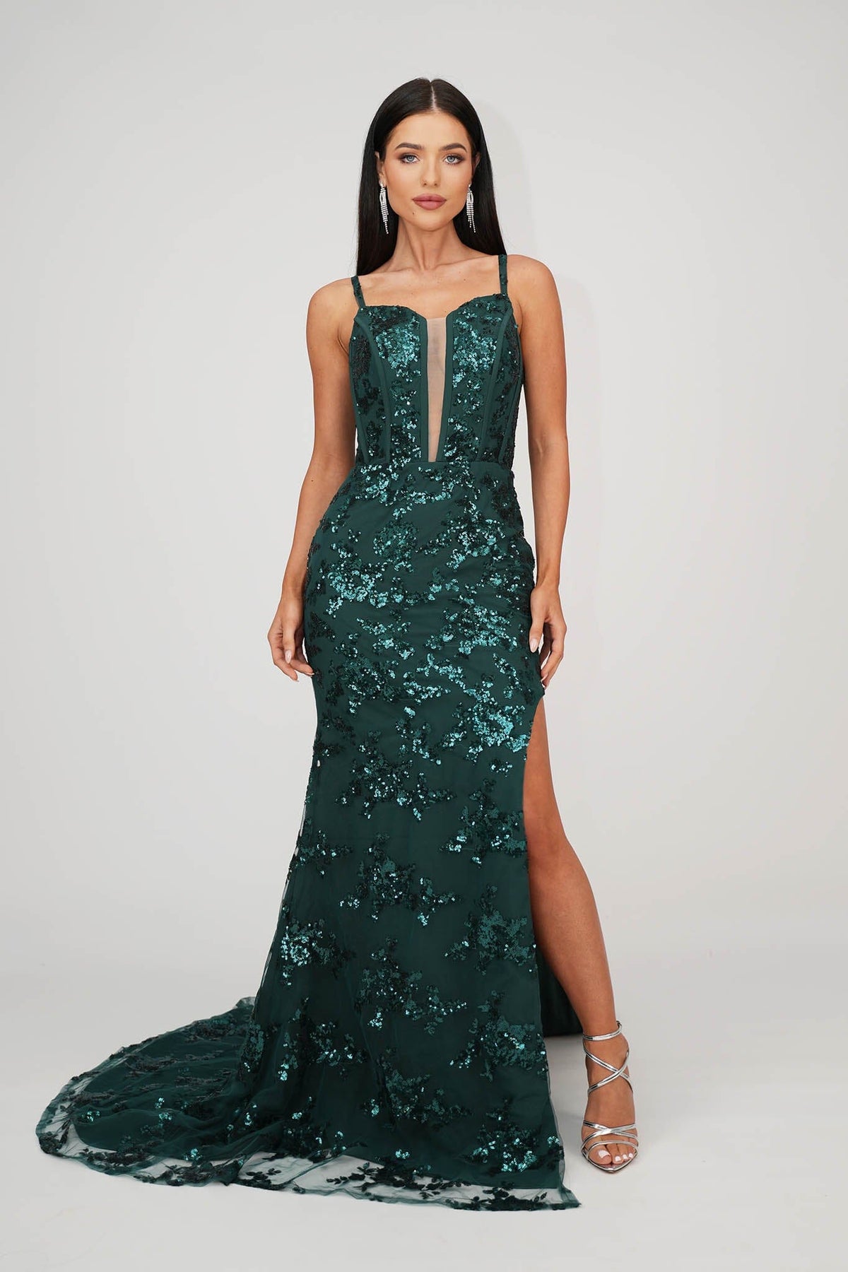 Tatiana Corset Gown - Emerald (XS - Sample Sale) - View 4 | Shop Formal Dress