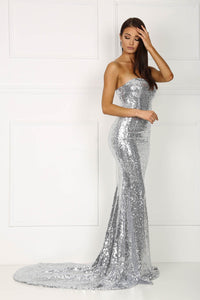 Angelisa Gown - Silver (S - Clearance Sale)
