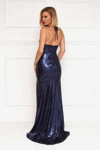 Estellina Gown - Navy (XL - Clearance Sale)