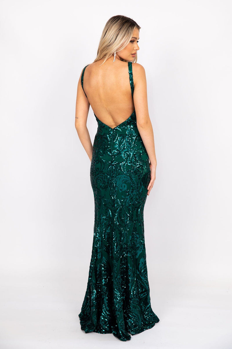 Emerald Serpentine Gown
