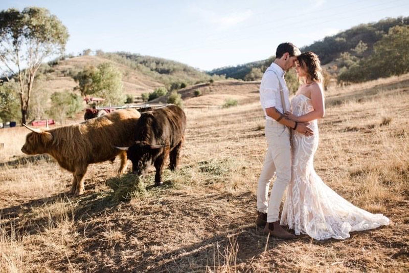 Charming Country Wedding with Alessandra Gown