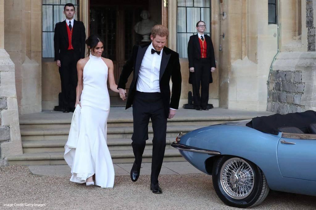 meghan markle formal dresses Meghan Markle 2023 Ms Foundation Golden Midi Dress main image 0