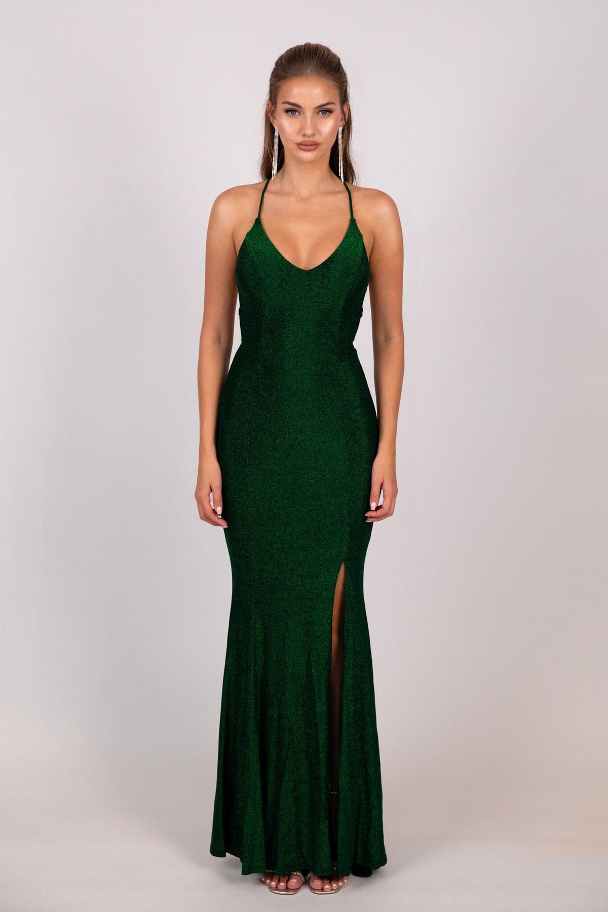 Catherine Gown - Shimmer Green Noodz Boutique Catherine Gown - Shimmer Green Noodz Boutique