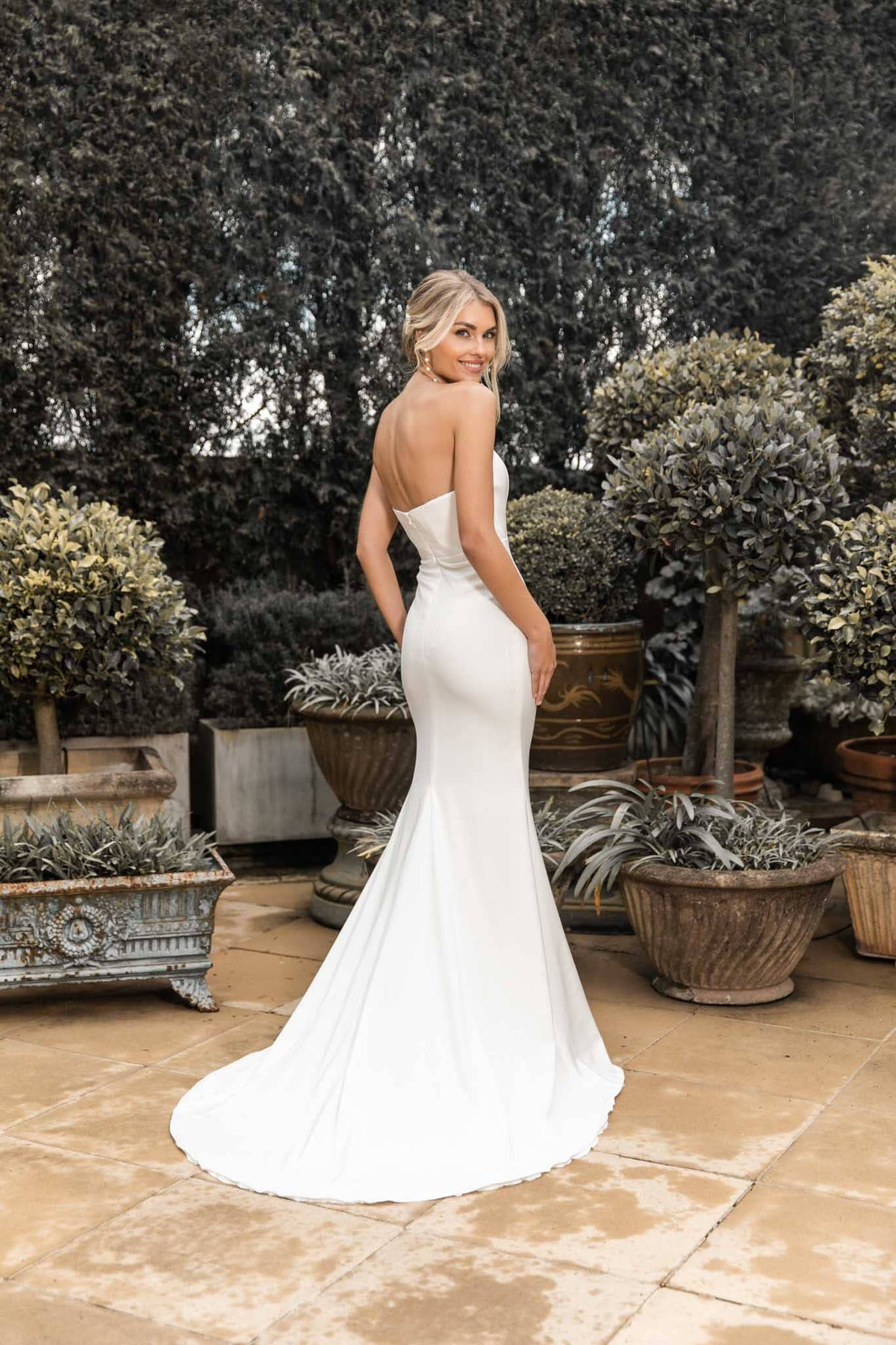 Angelisa Strapless Satin Gown - Ivory Noodz Boutique Angelisa Strapless Satin Gown - Ivory Noodz Boutique