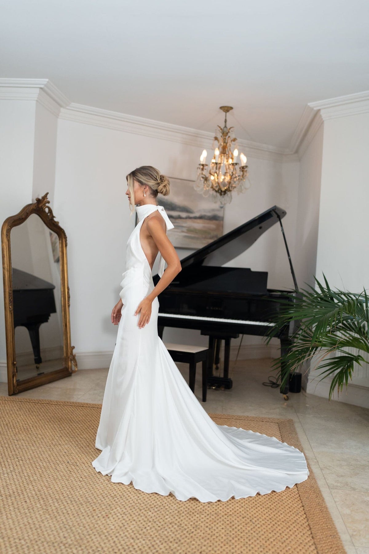 Eden High Neck Satin Wedding Dress Sydney | Affordable Bridal Gown Noodz Boutique Eden High Neck Satin Wedding Dress Sydney | Affordable Bridal Gown Noodz Boutique