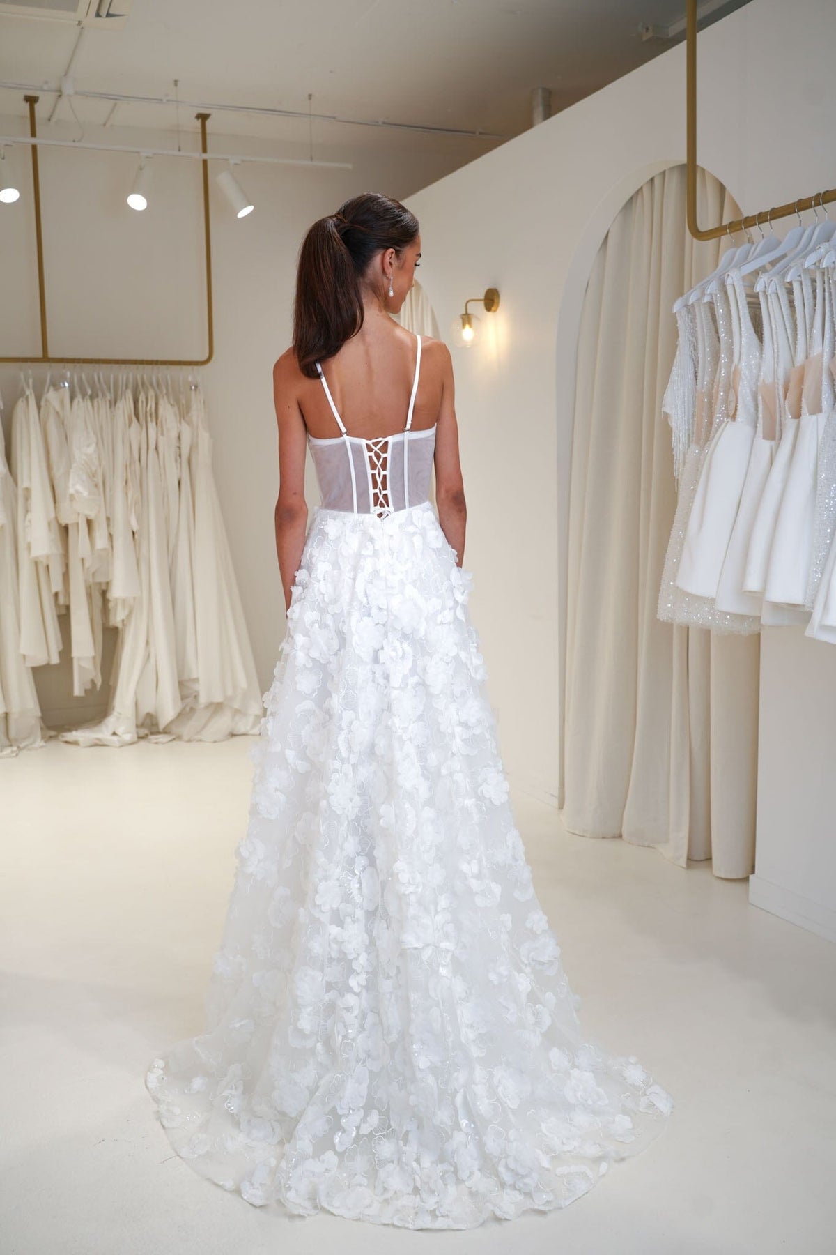 FRANCINE 3D Flower A-line Gown