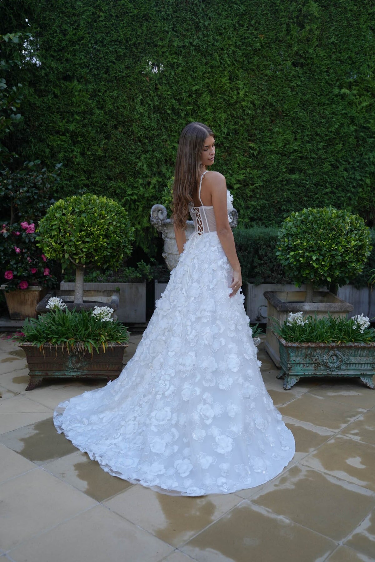 FRANCINE 3D Flower A-line Gown