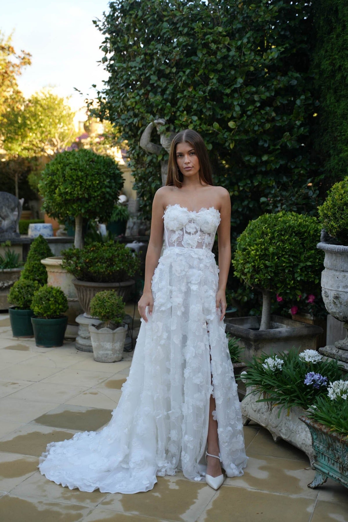 FRANCINE 3D Flower A-line Gown