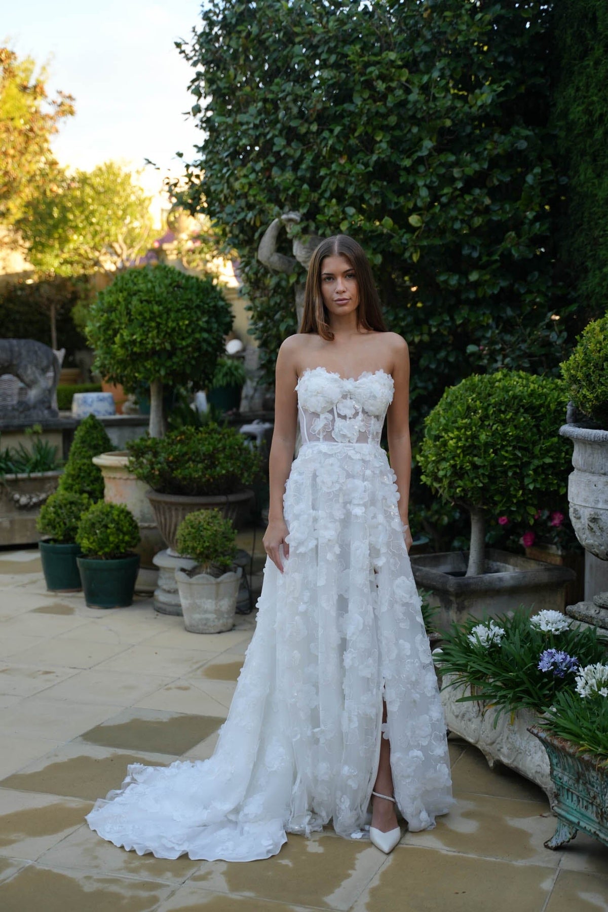 FRANCINE 3D Flower A-line Gown