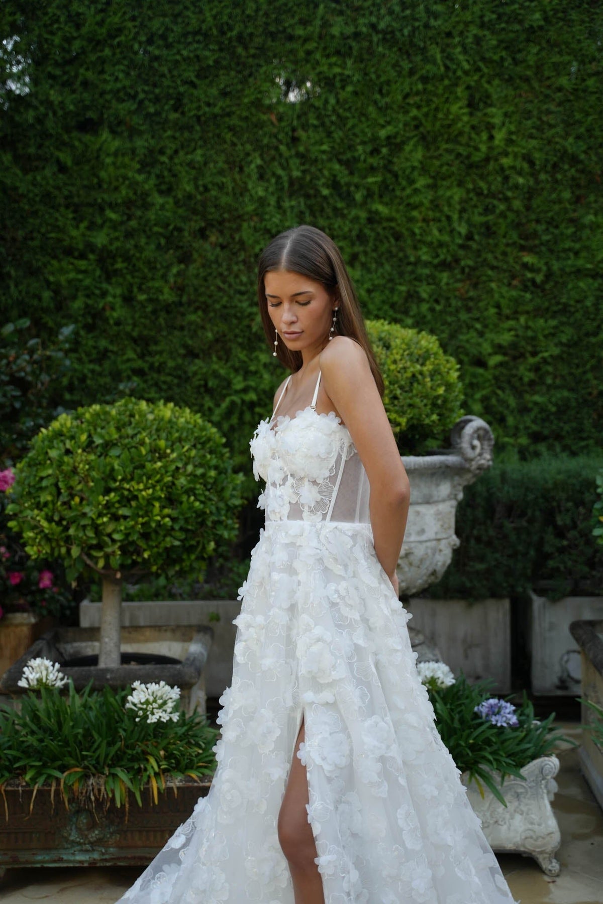 FRANCINE 3D Flower A-line Gown
