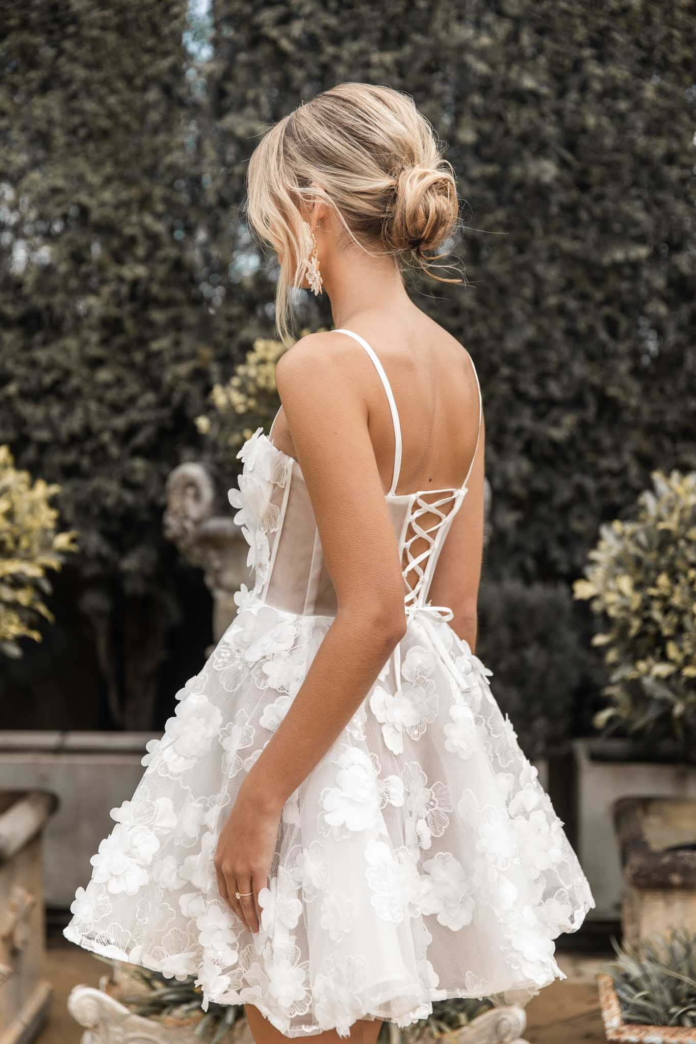 Francine 3D Flower Mini Dress Sydney | Shop Mini Dresses Online