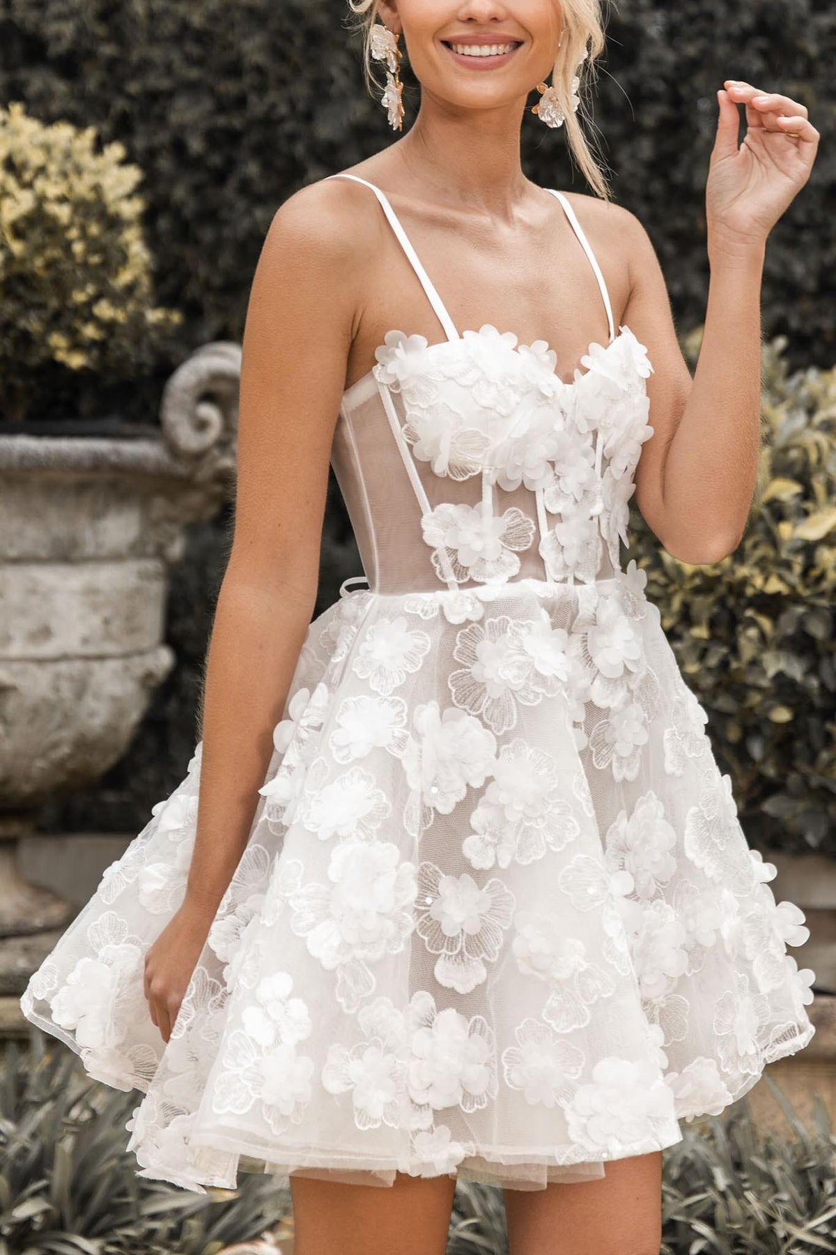 Francine 3D Flower Mini Dress Sydney