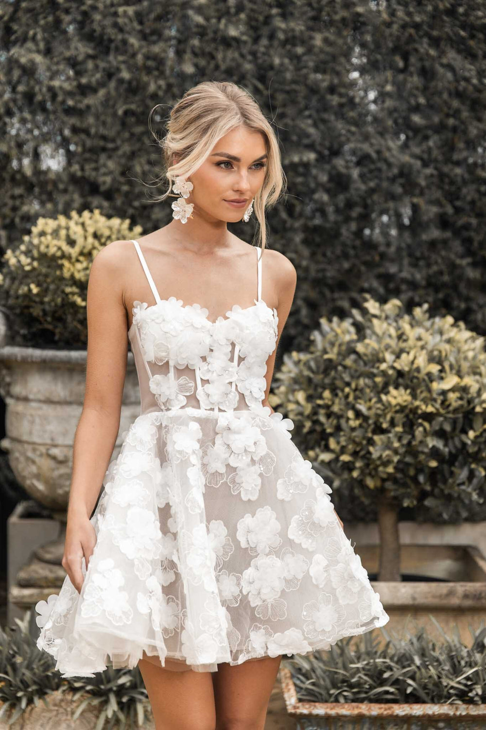 Francine 3D Flower Mini Dress Sydney