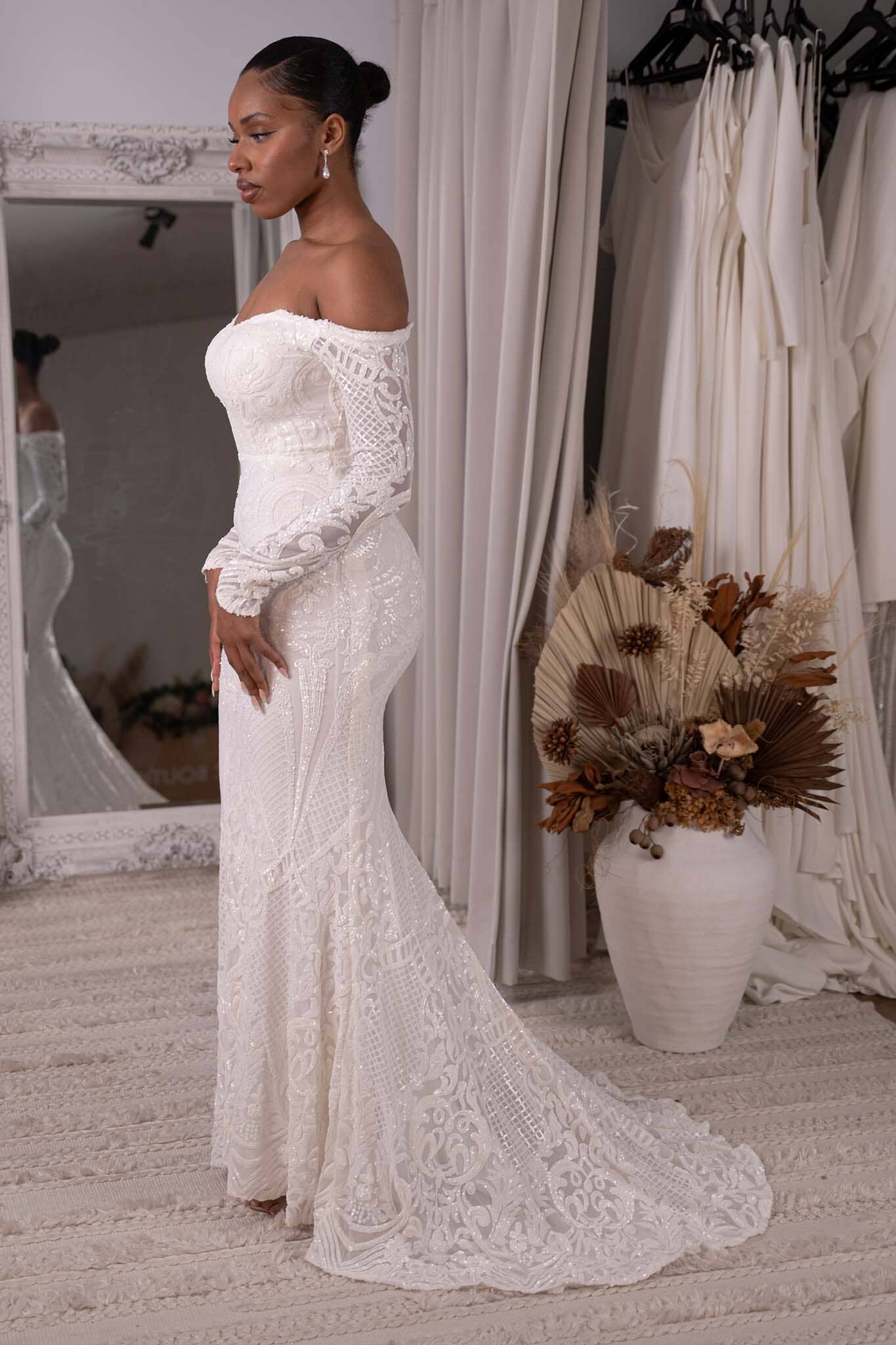 Carissa Bell Sleeve Lace Boho Wedding DressDreamers and Lovers