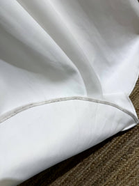 SAMPLE SALE - Gabrielle Square Neck Crepe Gown - Ivory (Size S)