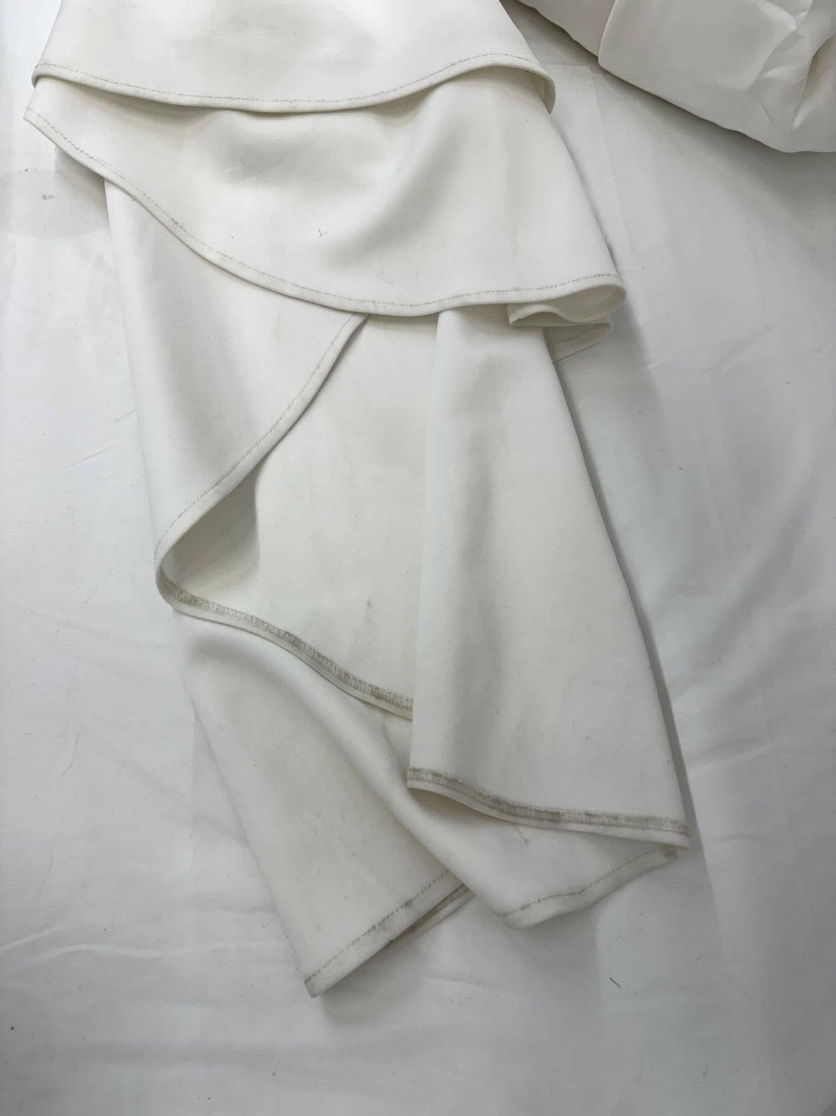 SAMPLE SALE - Gabrielle Square Neck Crepe Gown - Ivory (Size S)