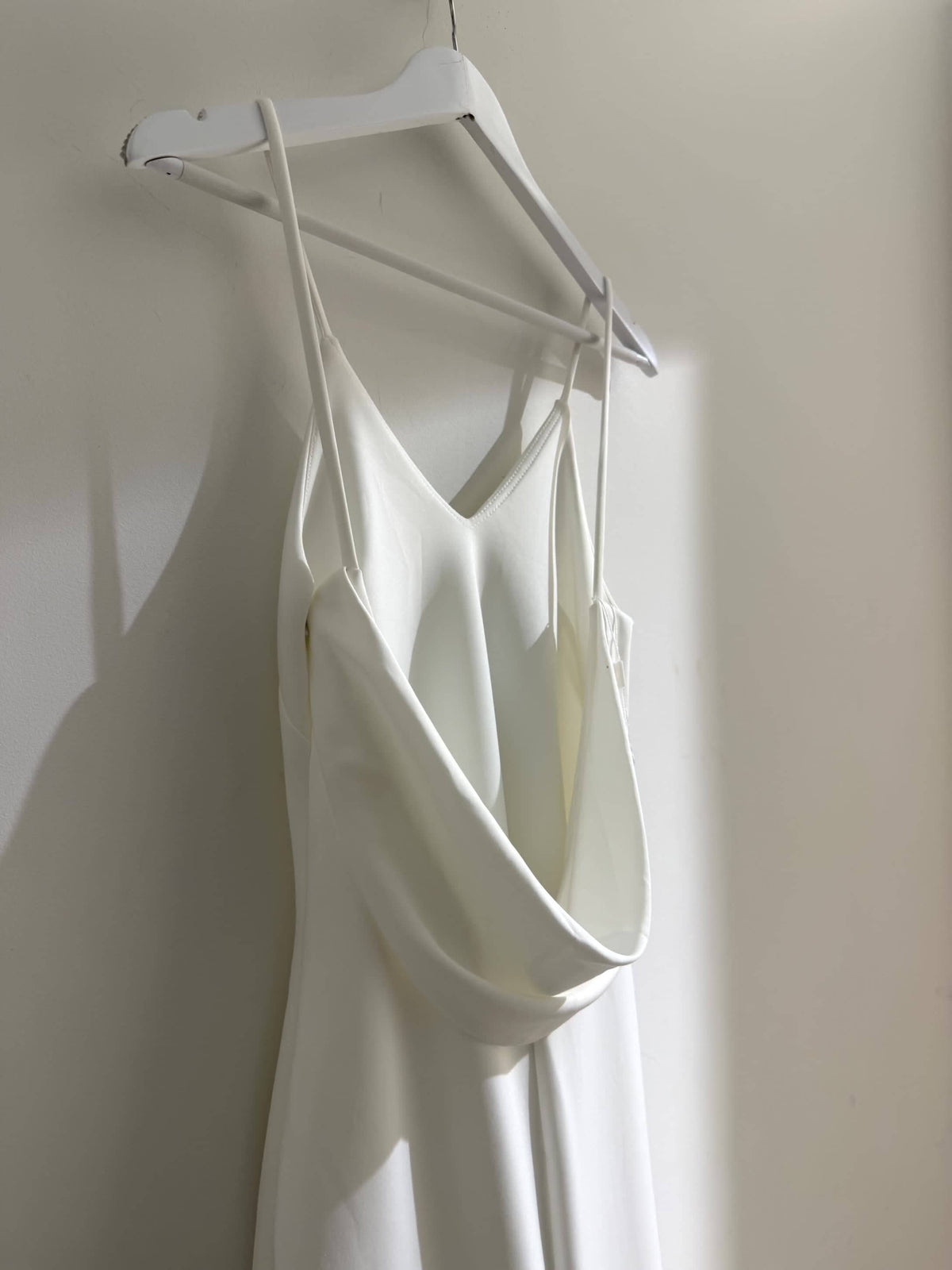 SAMPLE SALE - KALITA Cowl Back Crepe Gown - Ivory