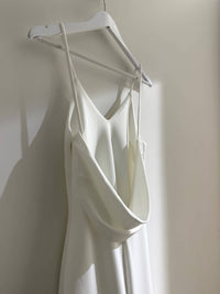 SAMPLE SALE - KALITA Cowl Back Crepe Gown - Ivory