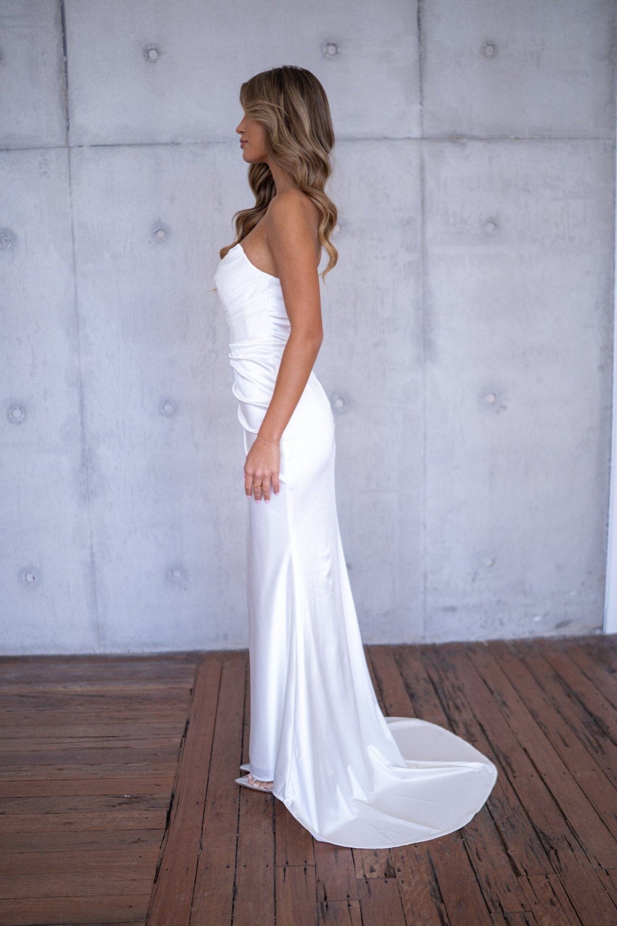 JANA Strapless Bustier Corset Bridal Gown - Ivory