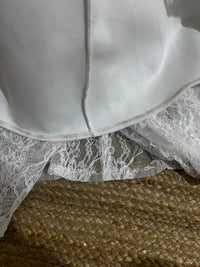 SAMPLE SALE - Marisa Off-Shoulder Long Sleeve Lace Gown - Ivory