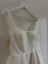 SAMPLE SALE - MILA Beaded Mini Dress - Ivory