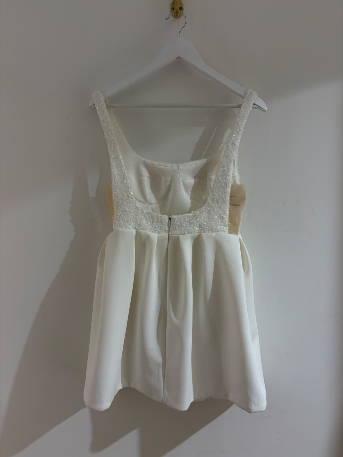 SAMPLE SALE - MILA Beaded Mini Dress - Ivory