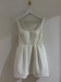 SAMPLE SALE - MILA Beaded Mini Dress - Ivory