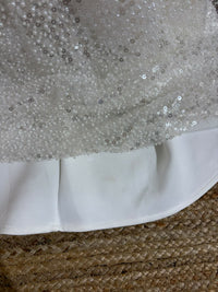 SAMPLE SALE - Valencia Off-Shoulder Beaded Corset Gown - Ivory