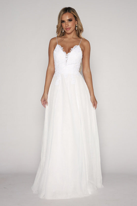 ANNIKA A-line Wedding Gown - White