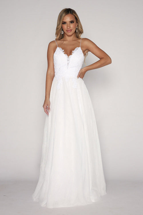 ANNIKA A-line Wedding Gown - White – Noodz Boutique