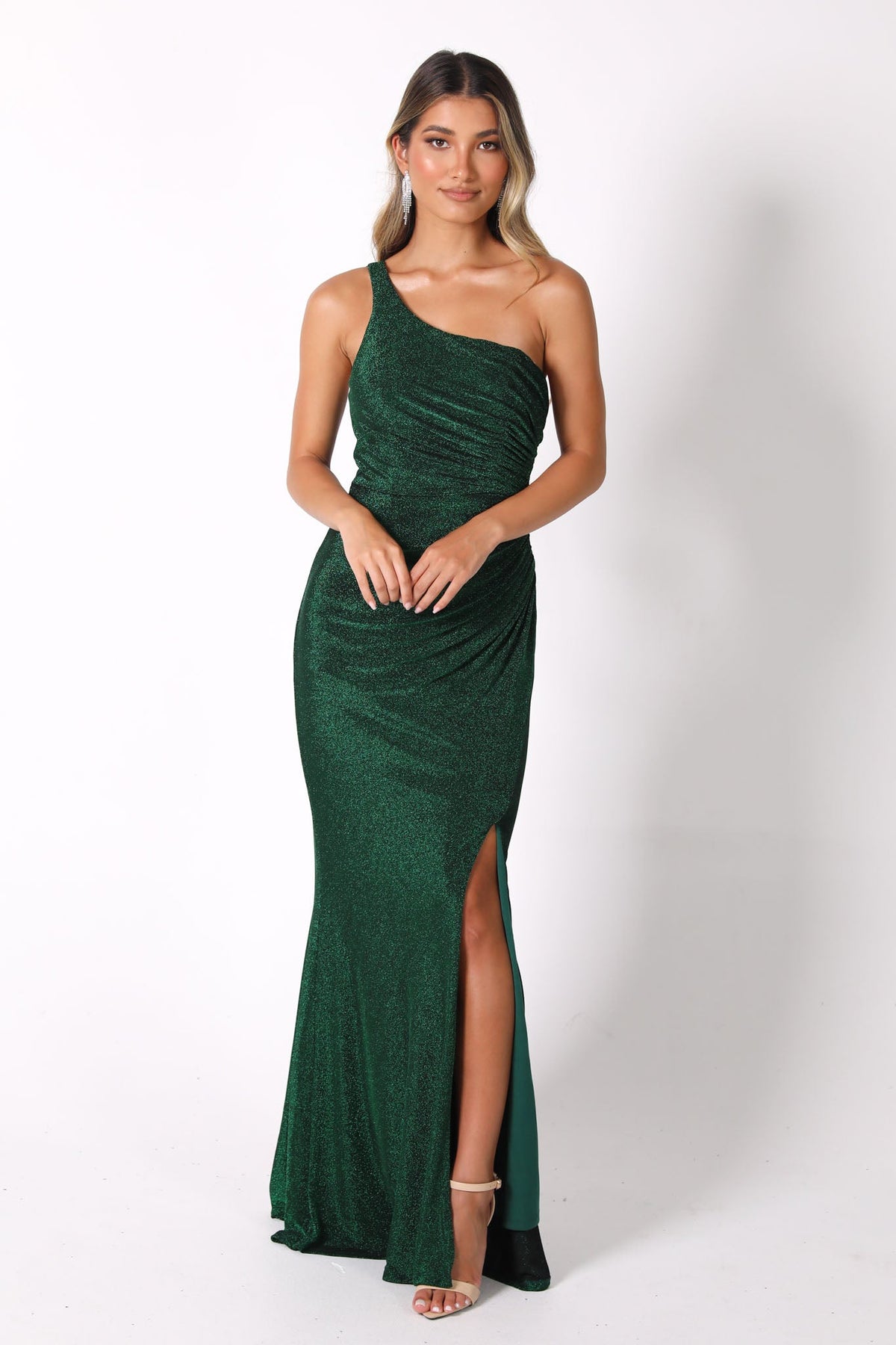 cali one shoulder midi dress Cali One Shoulder Maxi Women's Dress