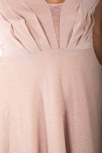 Charmaine Dress - Shimmer Nude (XS - Clearance Sale)