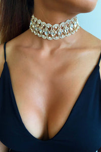 Marquise Choker Necklace (Gold / Silver)