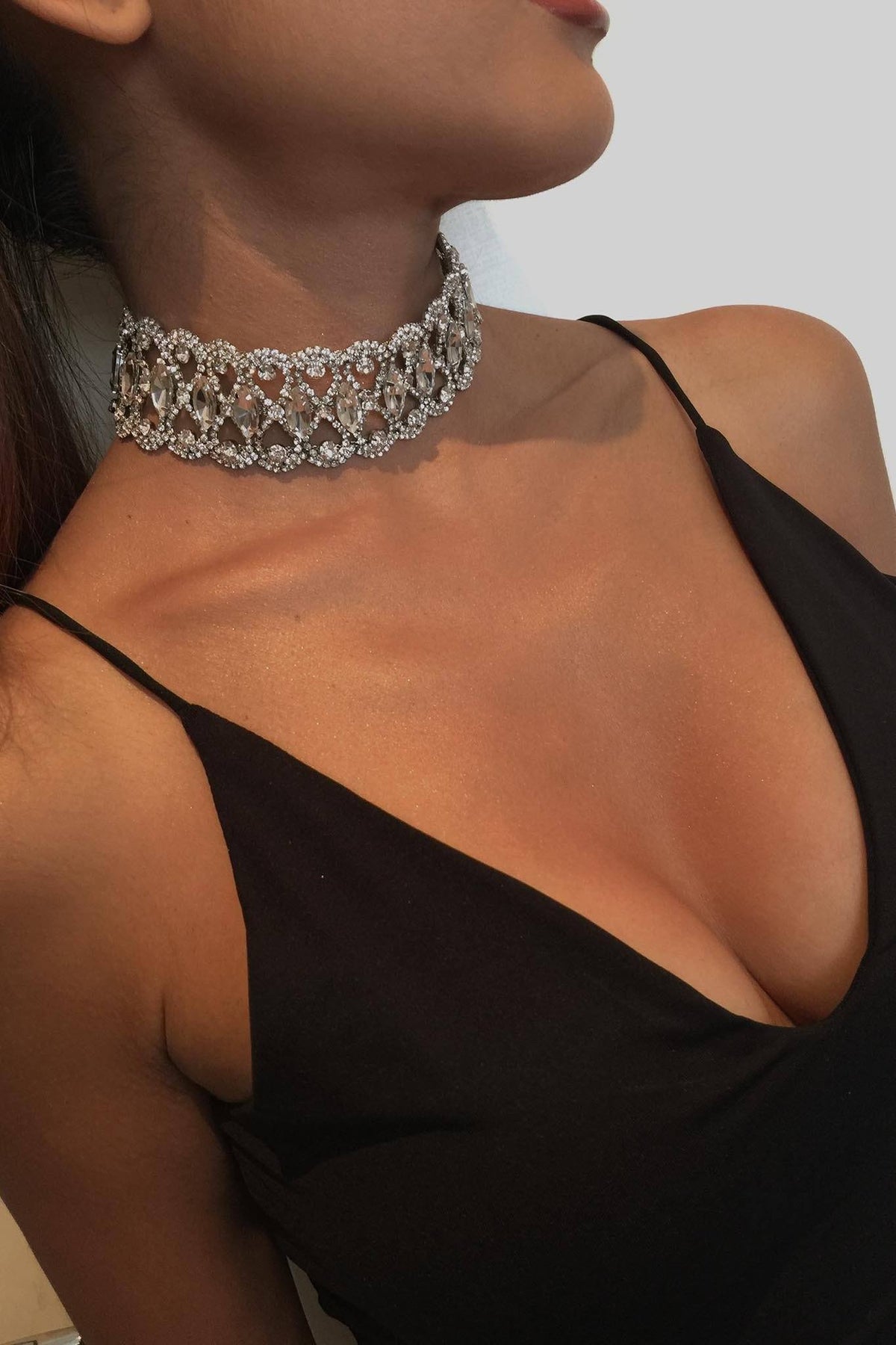 Marquise Choker Necklace (Gold / Silver)