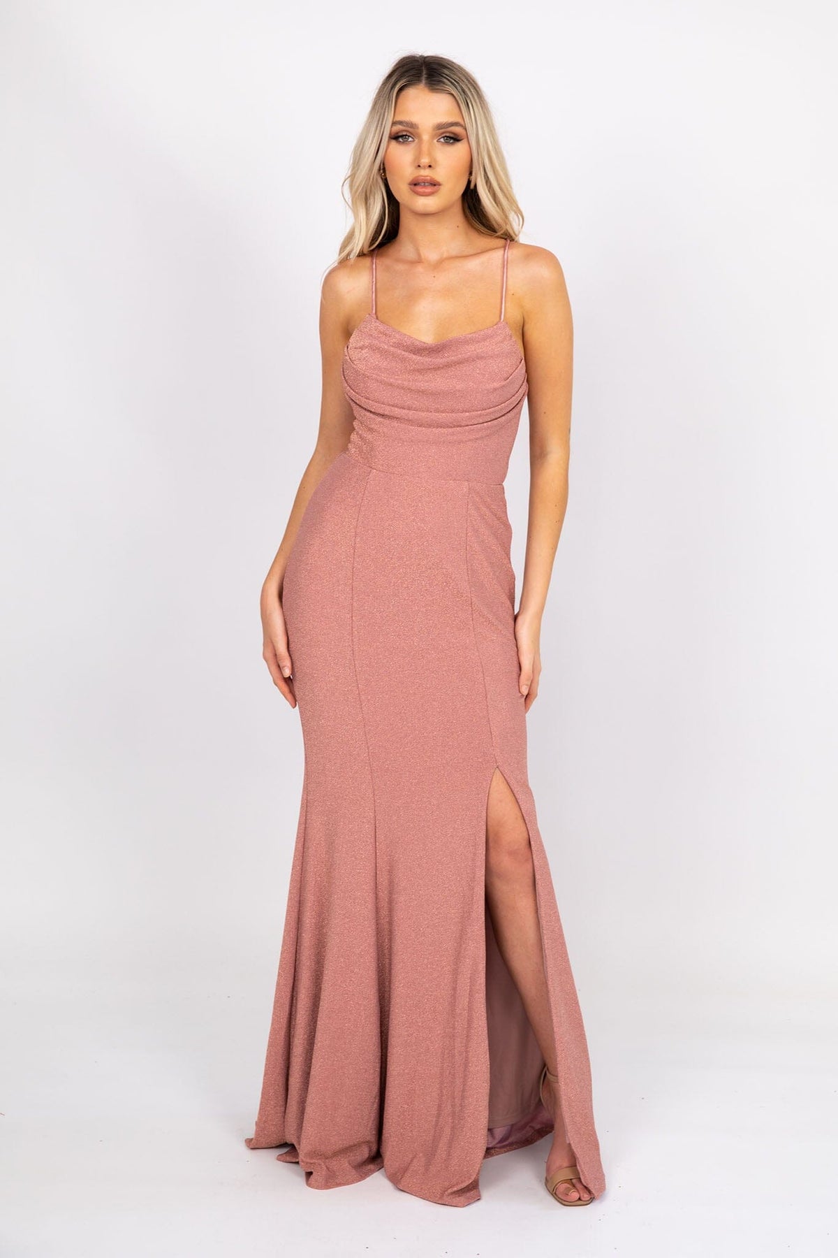 Elora Gown - Shimmer Pink