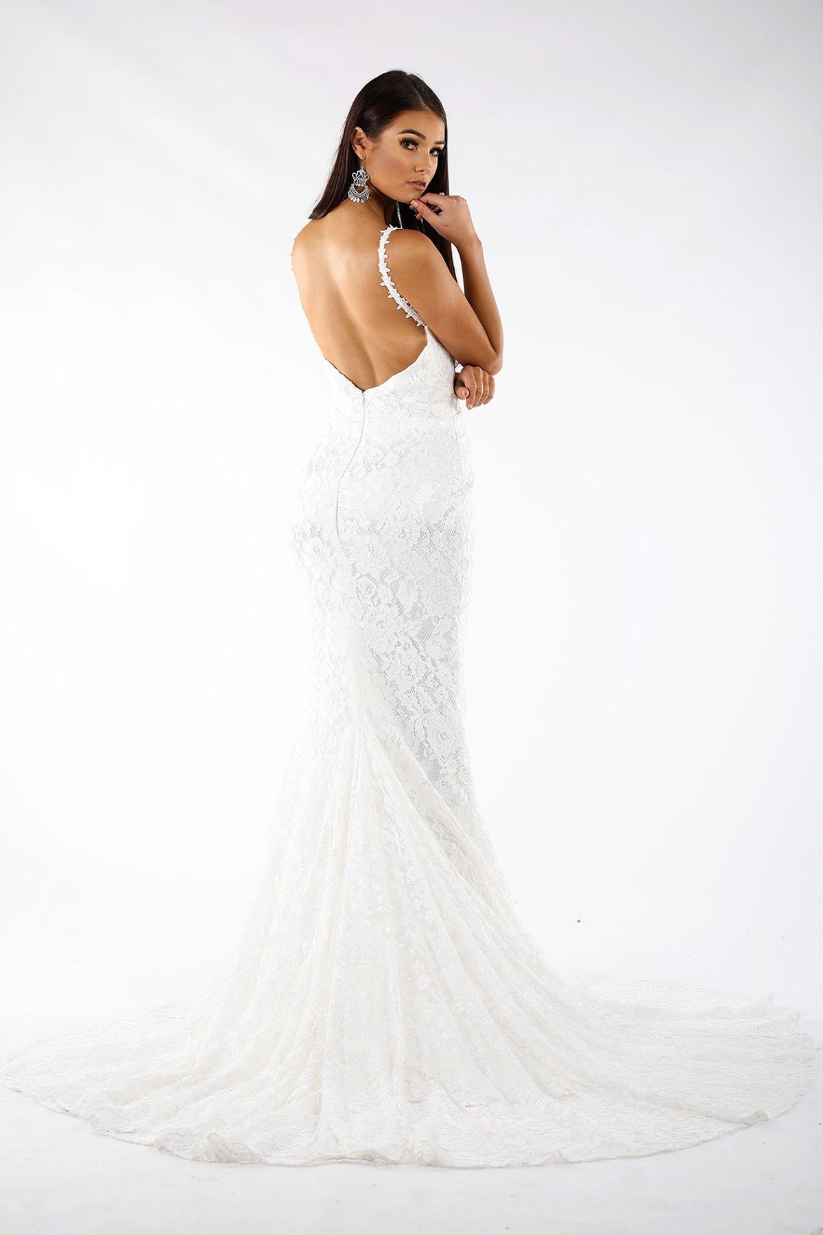 Fiona Lace Gown - Ivory Noodz Boutique Fiona Lace Gown - Ivory Noodz Boutique