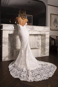 Florentina Lace Gown - White