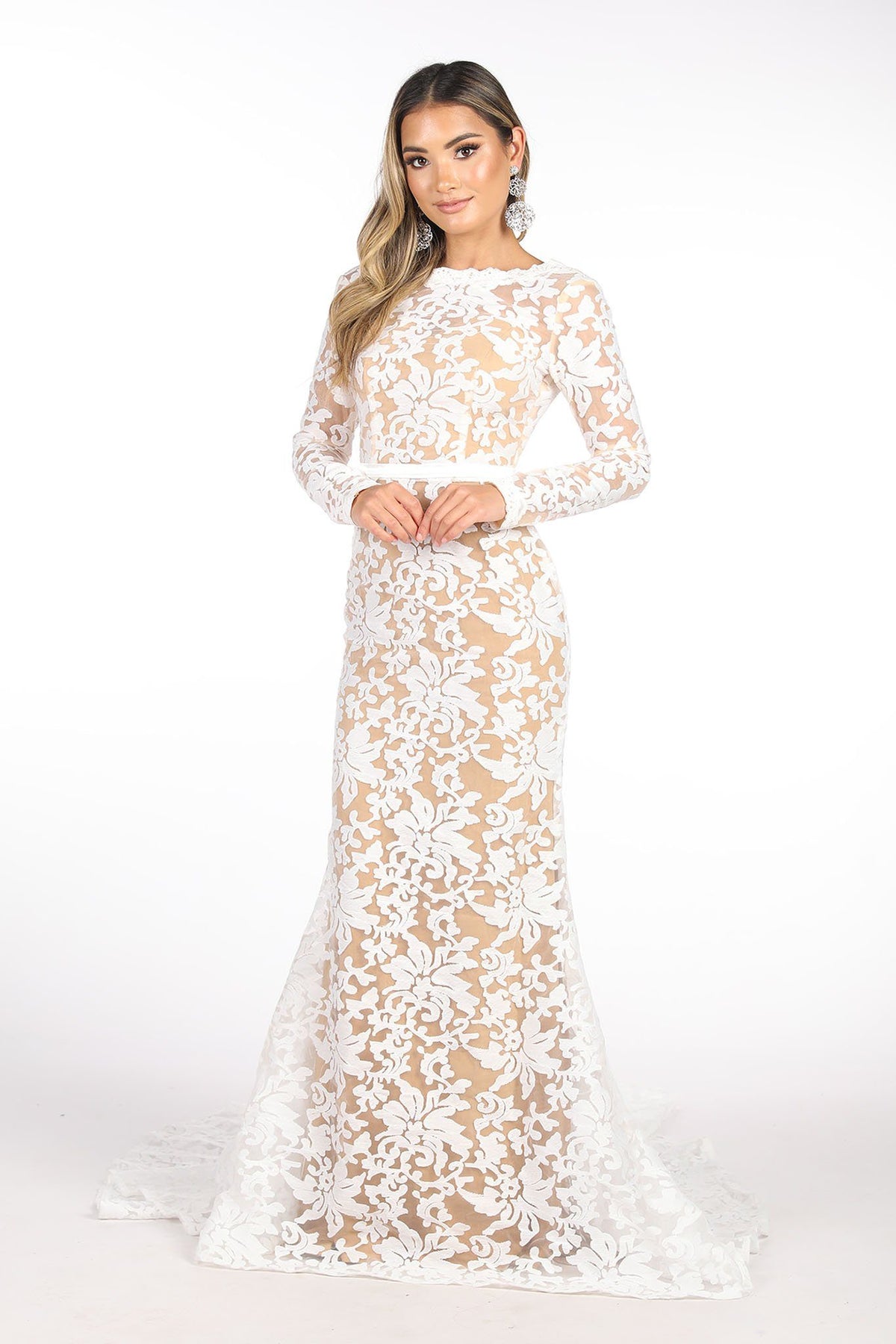 Frances Long Sleeve Gown – Noodz Boutique