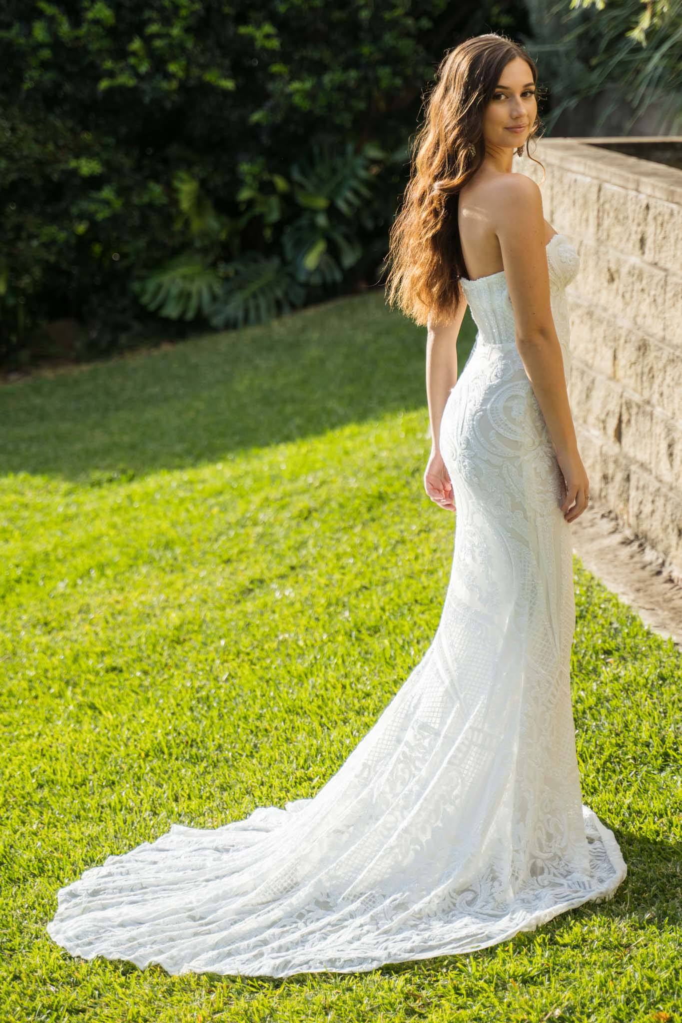 GIANA ホワイト　ドレス Gianna Gown - White/White – Noodz Boutique