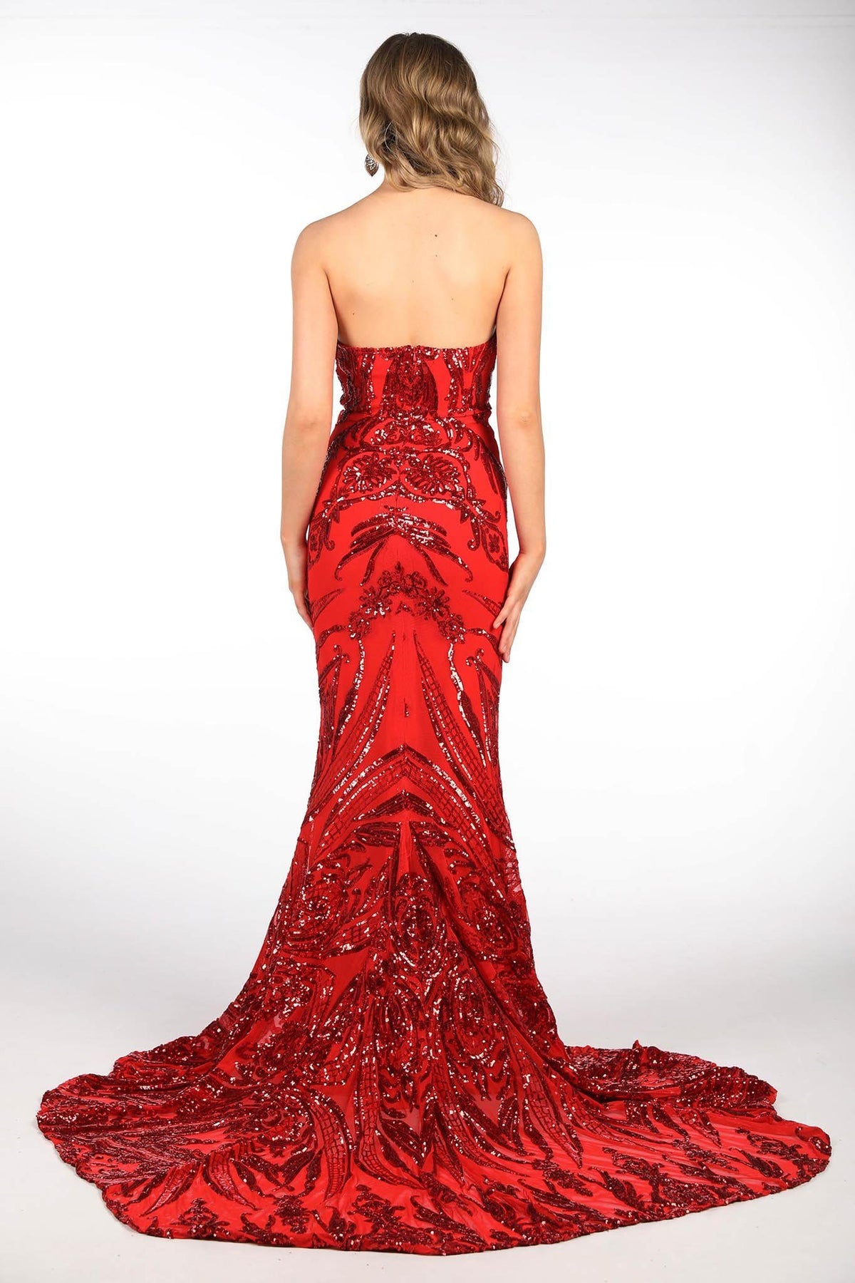 Gianna Gown Without Boned Bodice - Red