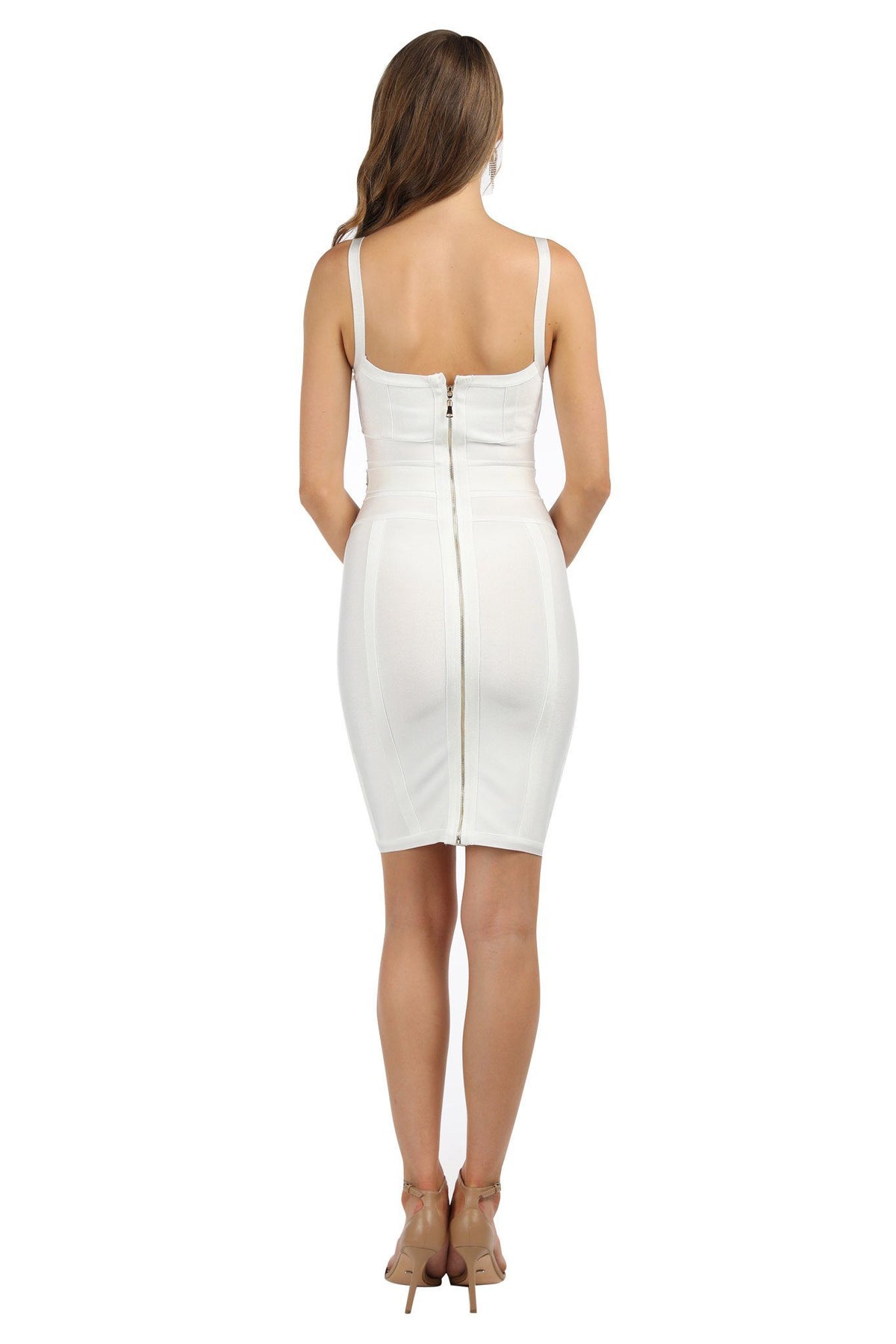 Luna Dress - White (L - Clearance Sale)