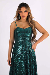 Malika Gown - Emerald (XS - Clearance Sale)