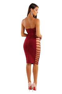 Romi Dress - Wine (Size XS - Clearance Sale)
