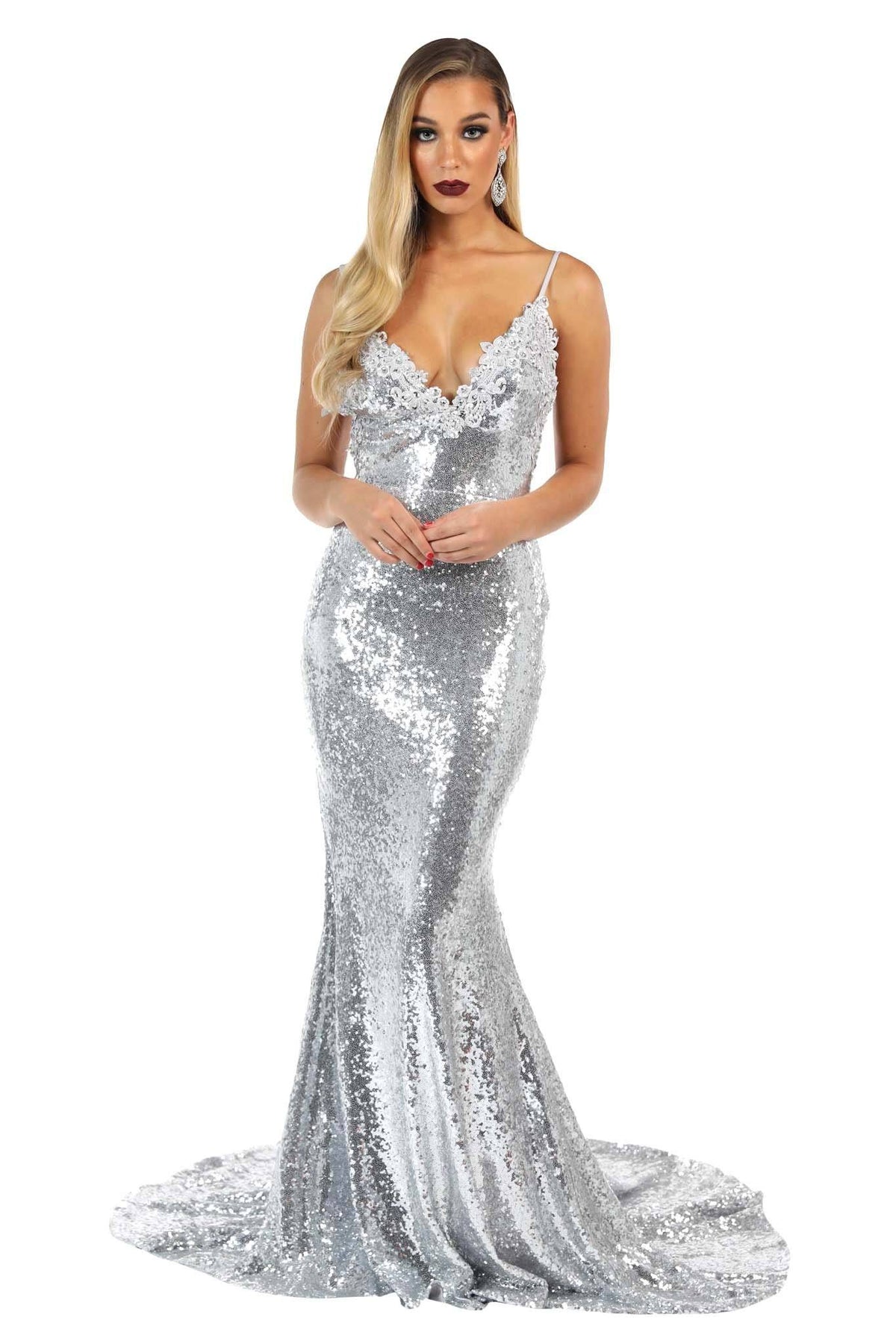 Roselle Luxe Gown - Silver