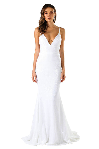 Roselle Gown - White – Noodz Boutique