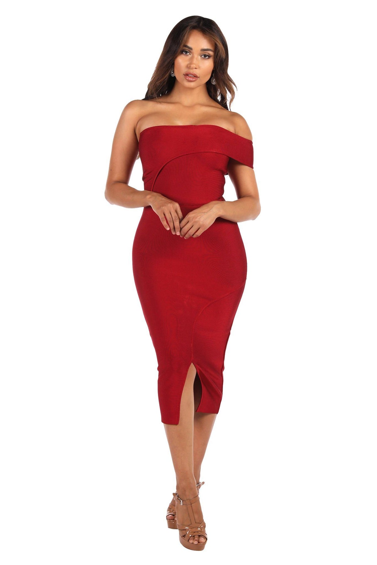 Sabrina Dress in Wine (XS & S - Clearance Sale)