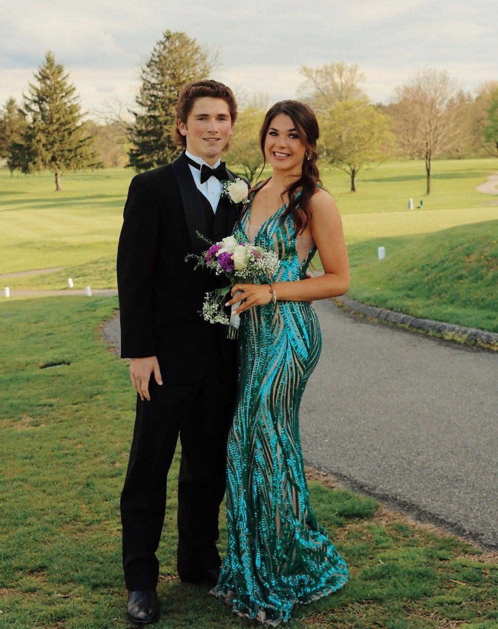 Sapphira Sequin Gown Emerald Green Noodz Boutique