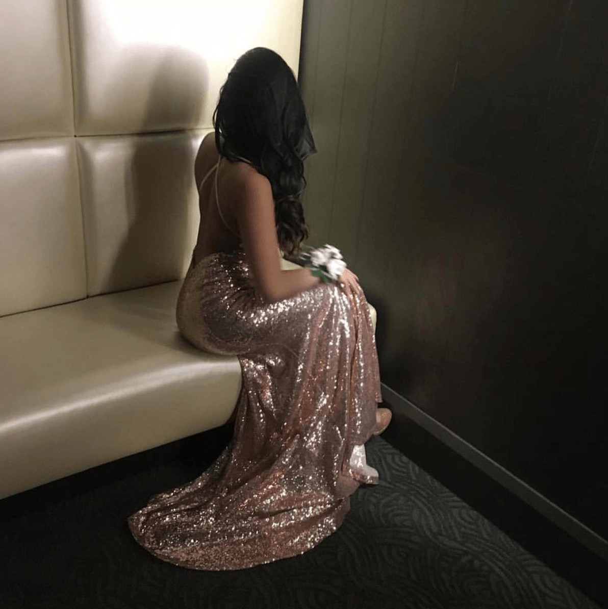 Estelle Gown Rose Gold L XL Clearance Sale Noodz Boutique