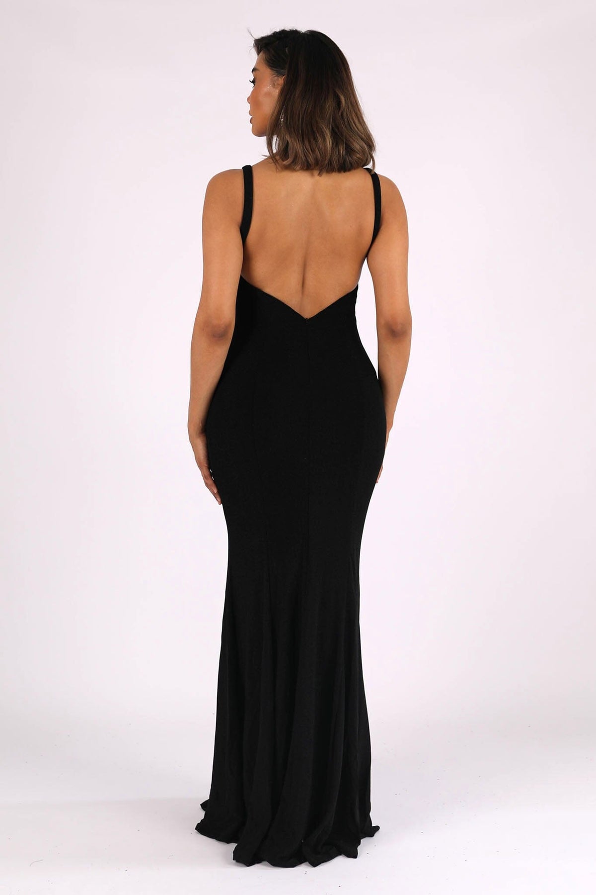 Thalia Gown - Shimmer Black – Noodz Boutique